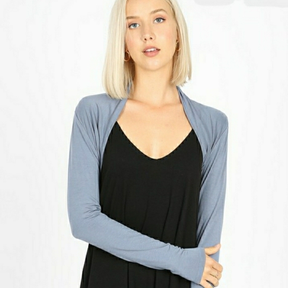 SOFT and COMFY Luxe Bolero Cover with Ruched siding - Picture 2 of 7